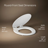 Triko™ Quiet-Close™ round-front toilet seat