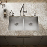 Vault™ 32" undermount double-bowl kitchen sink