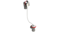 FRZERO FR-PVC Offset Waste & Overflow Plug & Chain Half Kit (25DCSHK-CP)