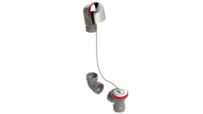 FRZERO FR-PVC Direct Waste & Overflow Plug & Chain Kit (25DCSK-CP)