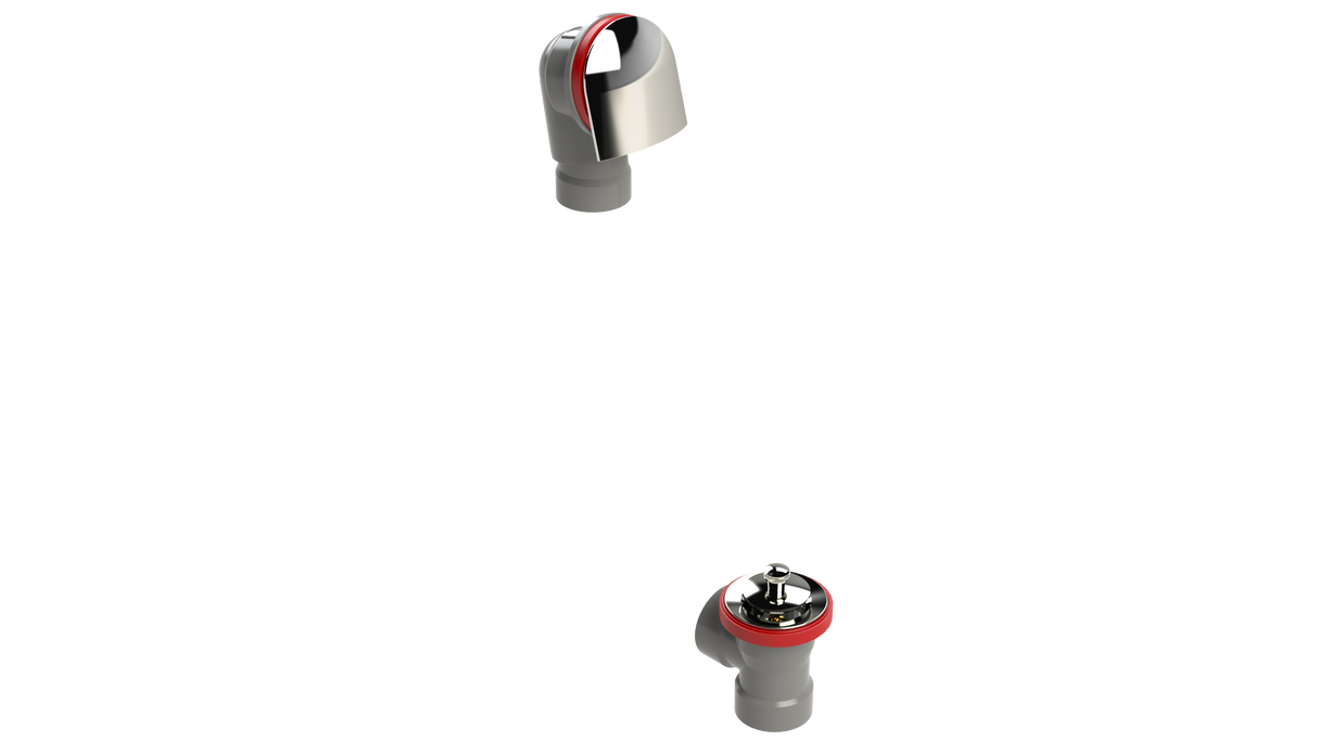 FRZERO FR-PVC Direct Waste & Overflow Lift & Turn Half Kit (25DLHK-CP)