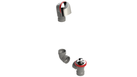 FRZERO FR-PVC Direct Waste & Overflow Zinc Lift & Turn Kit (25DLZK-CP)