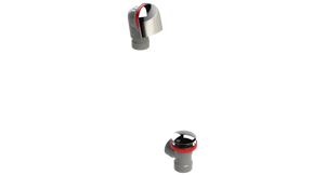 FRZERO FR-PVC Direct Waste & Overflow Clicker® Half Kit (25DQHK-CP)