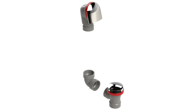 FRZERO FR-PVC Direct Waste & Overflow Clicker® Kit (25DQK-CP)