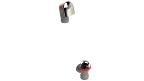 FRZERO FR-PVC Direct Waste & Overflow Tip-Toe Half Kit (25DTIPHK-CP)