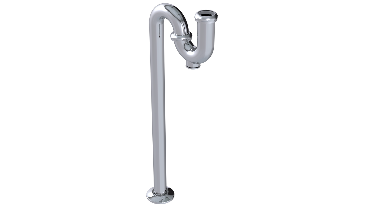 1-1/4" 20GA S-Trap with Cleanout (26-CP)