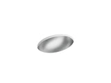 Rhythm® 23-1/4" oval undermount bathroom sink, no overflow