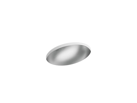 Rhythm® 23-1/4" oval undermount bathroom sink, no overflow