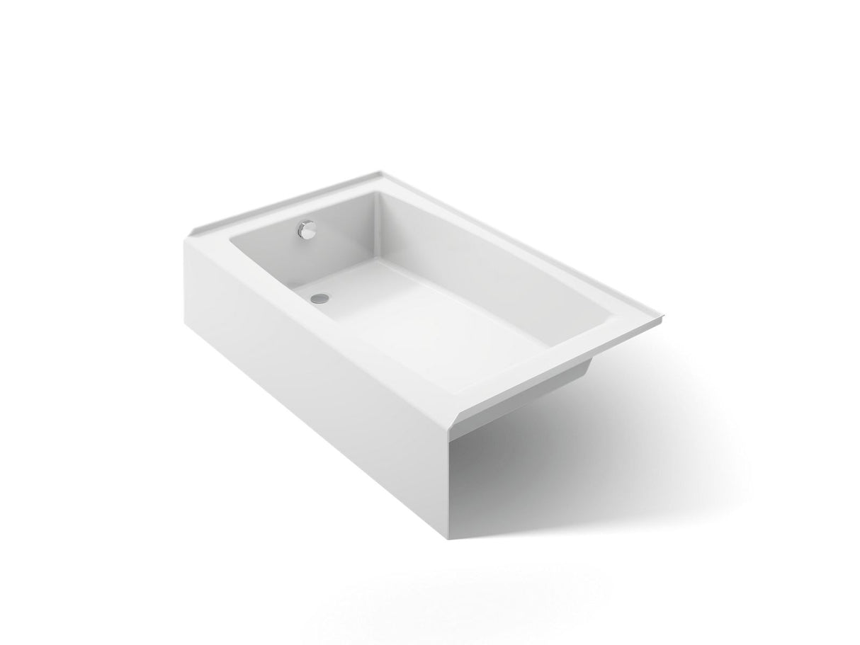 Entity® 60" x 36" alcove bath with left drain