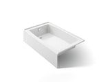 Entity® 60" x 36" alcove bath with left drain