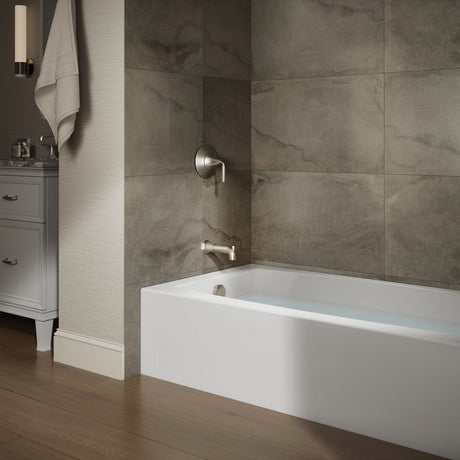 Entity® 60" x 32" alcove bath with left drain