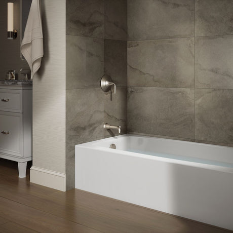 Entity® 60" x 30" alcove bath, left drain