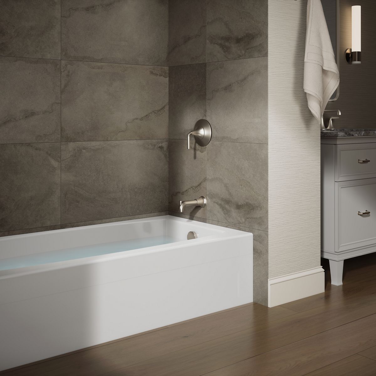 Entity® 60" x 30" alcove bath right drain