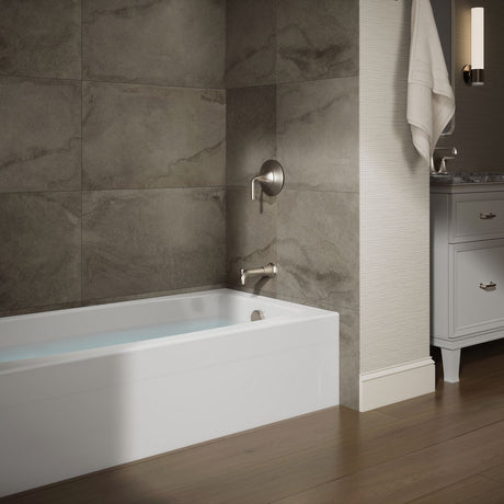 Entity® 60" x 30" alcove bath right drain