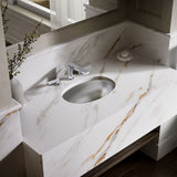 Bolero® 16-3/4" oval drop-in/undermount bathroom sink, no overflow