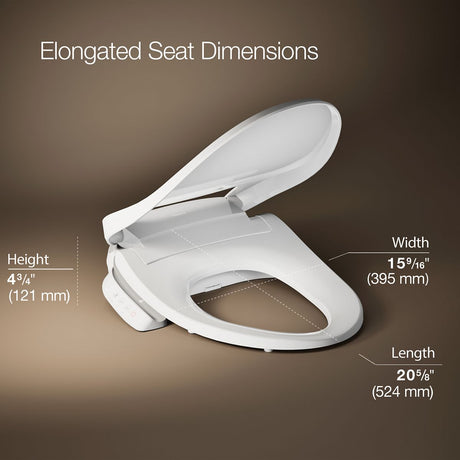 PureWash® E545 Elongated bidet toilet seat