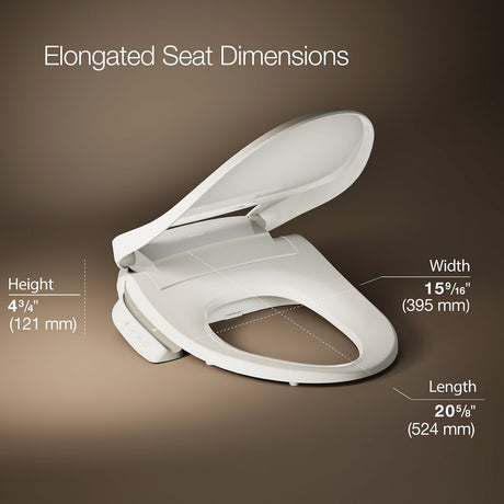 PureWash® E545 Elongated bidet toilet seat