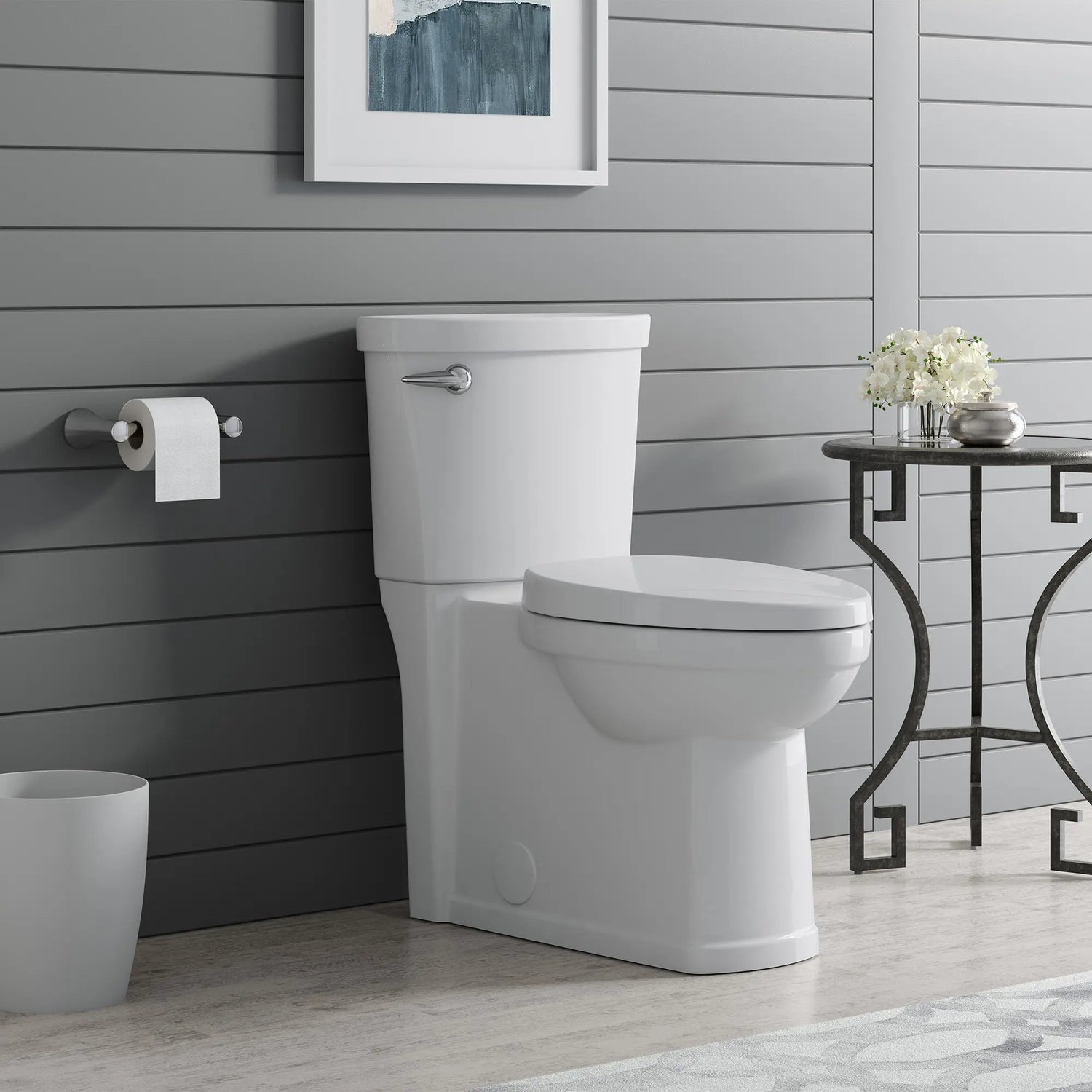 Décor Two-Piece 1.28 gpf/4.8 Lpf Chair Height Elongated Complete Toilet With Seat