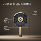 Statement® Round three-function handshower, 2.5 gpm