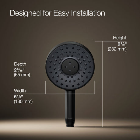 Statement® Round three-function handshower, 2.5 gpm