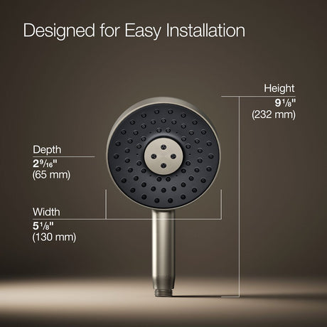 Statement® Round three-function handshower, 2.5 gpm