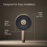 Statement® Round three-function handshower, 2.5 gpm