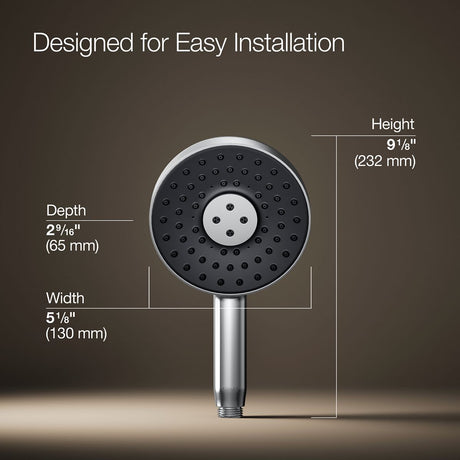 Statement® Round three-function handshower, 2.5 gpm
