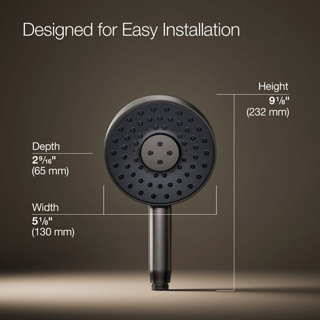 Statement® Round three-function handshower, 2.5 gpm