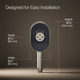 Statement® Oblong three-function handshower, 2.5 gpm