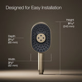 Statement® Oblong three-function handshower, 2.5 gpm