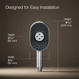 Statement® Oblong three-function handshower, 2.5 gpm
