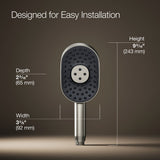 Statement® Oblong three-function handshower, 2.5 gpm