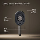 Statement® Oblong three-function handshower, 2.5 gpm