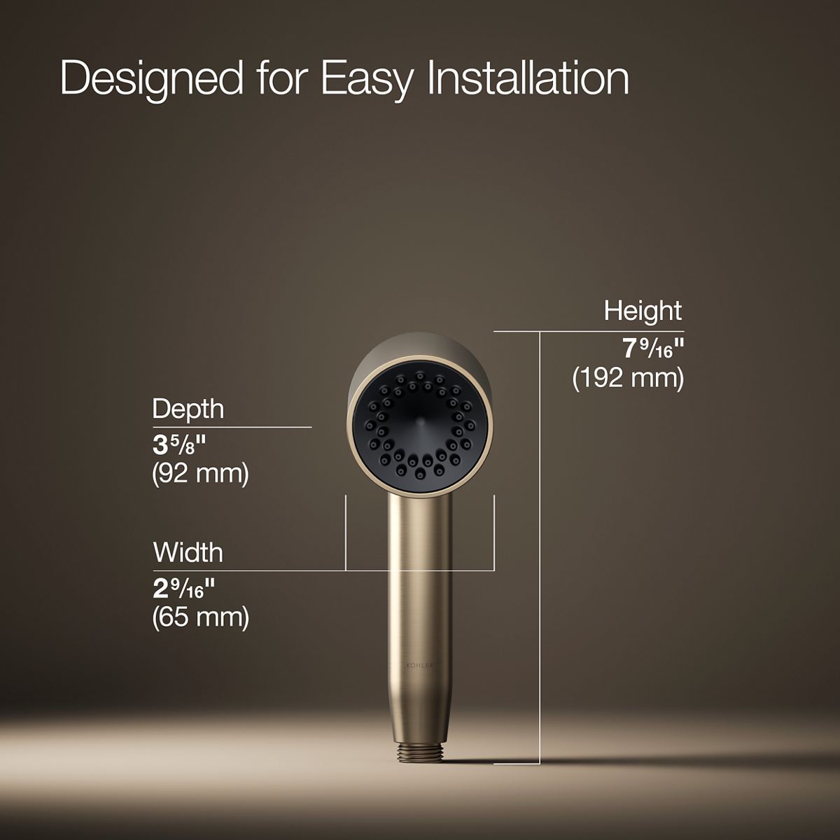 Statement® Iconic single-function handshower, 1.75 gpm