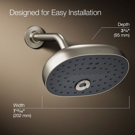 Statement® Three-function showerhead, 2.5 gpm