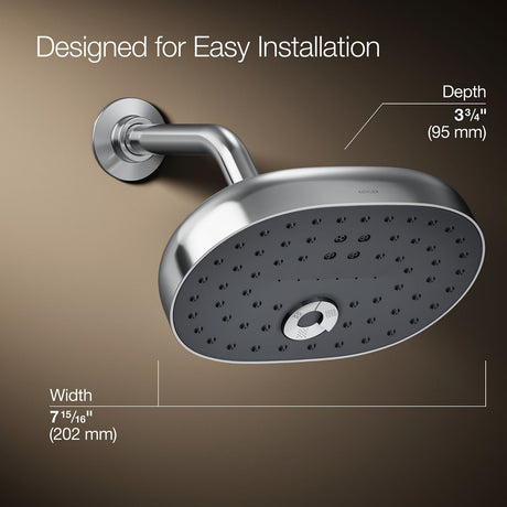 Statement® Three-function showerhead, 2.5 gpm