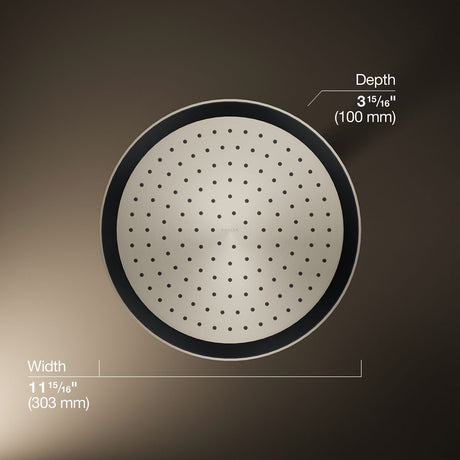 Statement® Round 12" single-function rainhead, 1.75 gpm