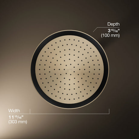 Statement® Round 12" single-function rainhead, 1.75 gpm