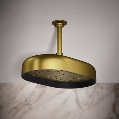 Statement® Oblong 12" single-function rainhead, 2.5 gpm