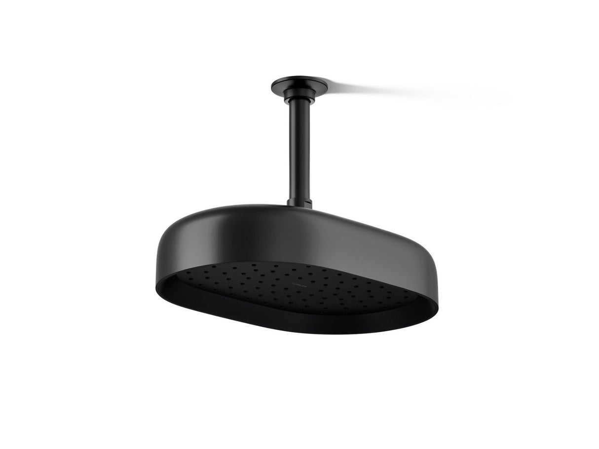 Statement® Oblong 12" single-function rainhead, 2.5 gpm