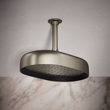 Statement® Oblong 12" single-function rainhead, 2.5 gpm