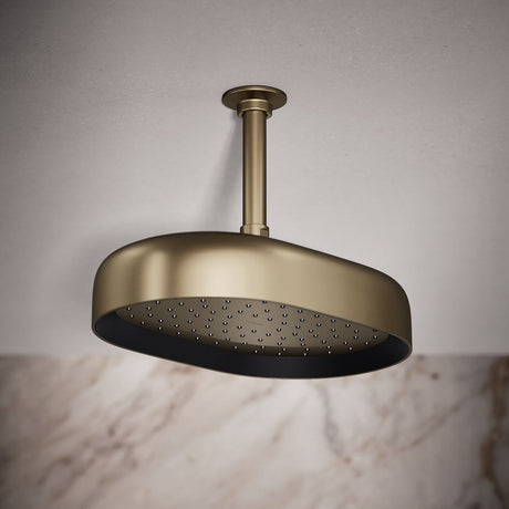 Statement® Oblong 12" single-function rainhead, 2.5 gpm