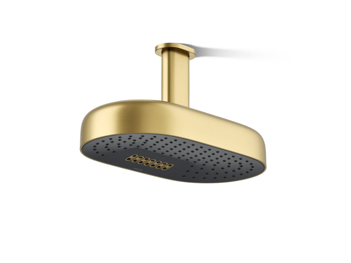 Statement® Oblong 14" two-function rainhead, 1.75 gpm