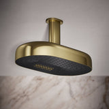 Statement® Oblong 14" two-function rainhead, 2.5 gpm