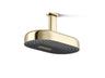 Statement® Oblong 14" two-function rainhead, 2.5 gpm
