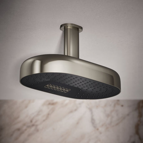 Statement® Oblong 14" two-function rainhead, 1.75 gpm