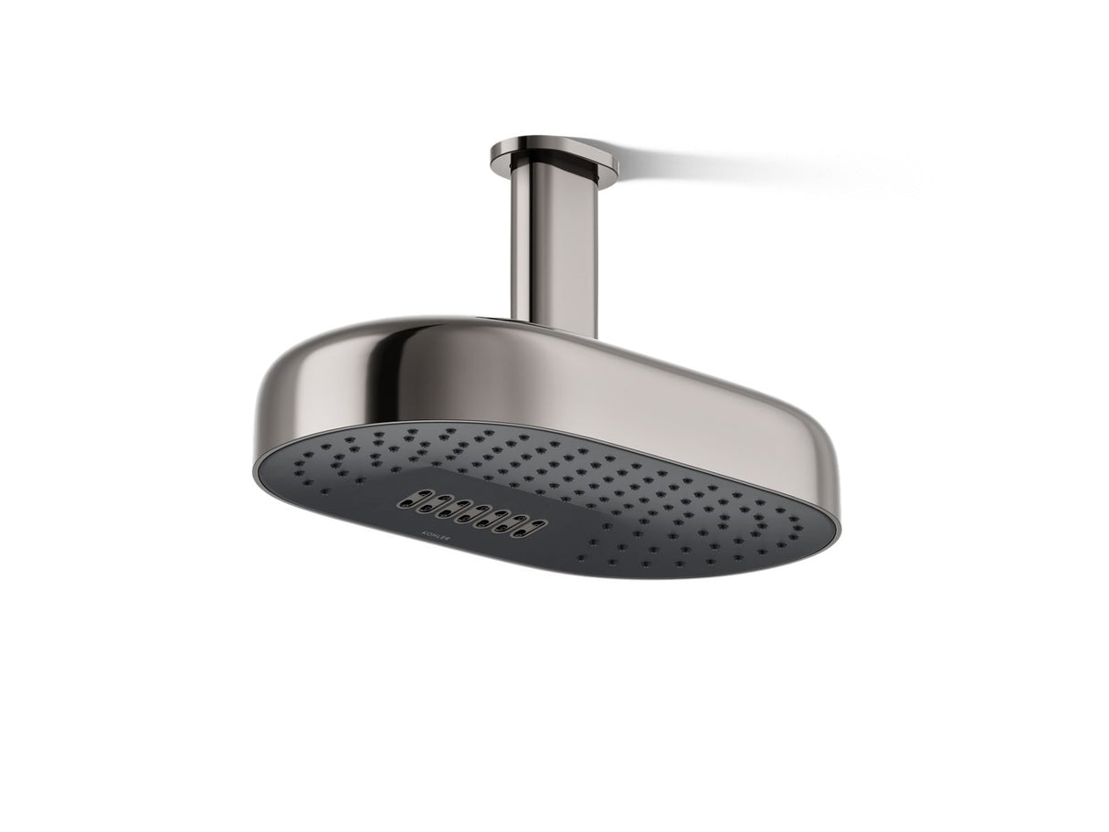 Statement® Oblong 14" two-function rainhead, 2.5 gpm