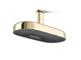 Statement® Oblong 18" two-function rainhead, 2.5 gpm