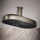 Statement® Oblong 18" two-function rainhead, 2.5 gpm