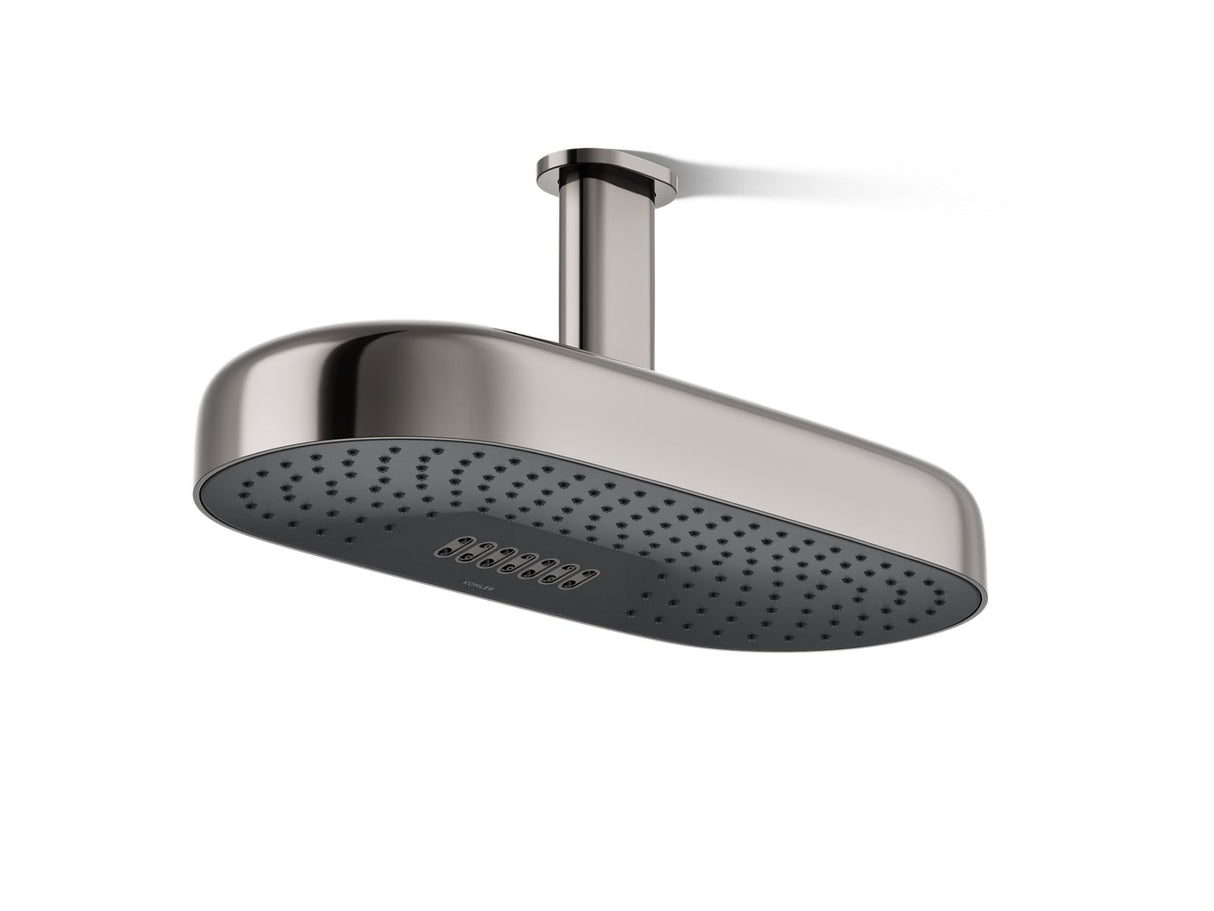 Statement® Oblong 18" two-function rainhead, 2.5 gpm